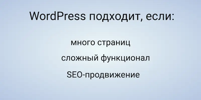 когда лучше использовать CMS WordPress